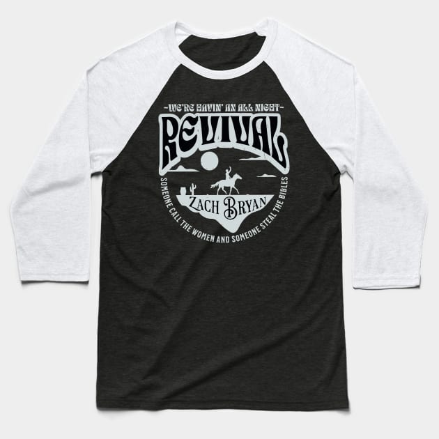 Zach Revival We're Having An All Night Baseball T-Shirt by darkARTprint
